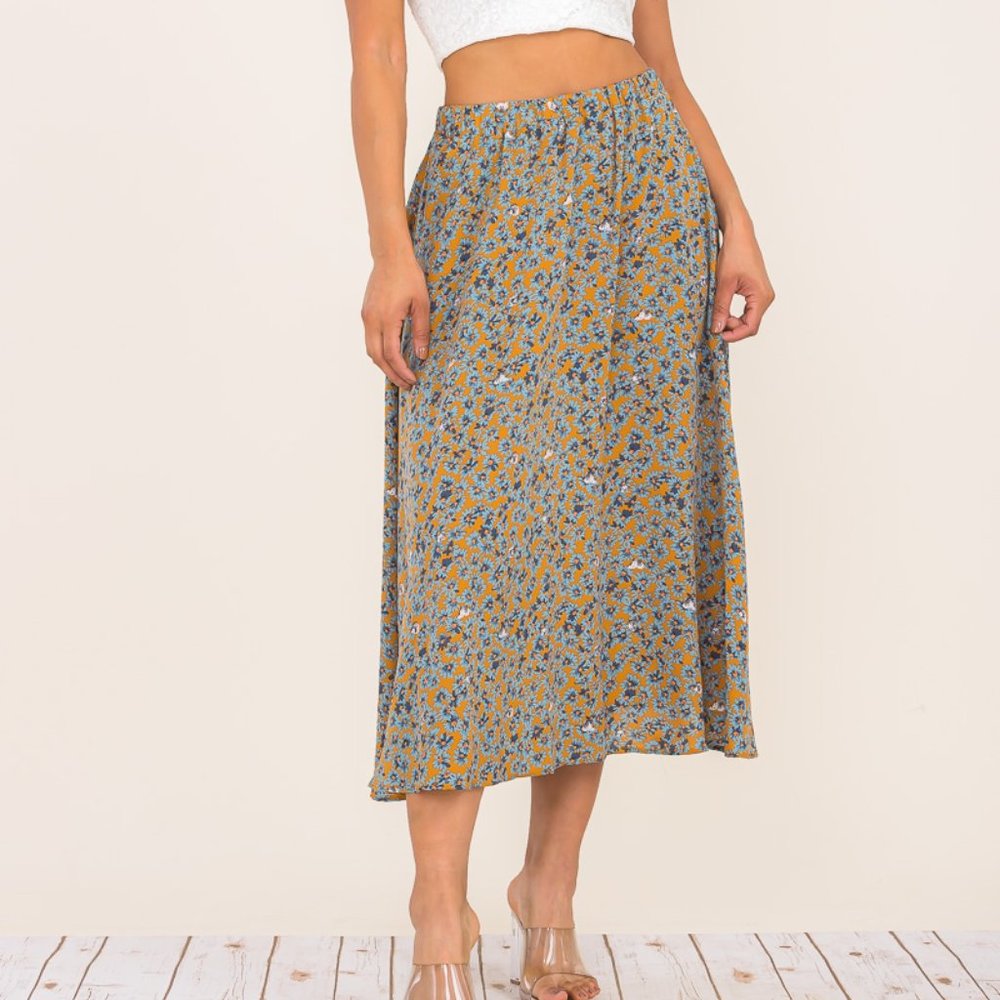 FLORAL PRINT SKIRT